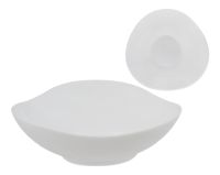 Миниатюра: Салатник 15,5см Белый треугольный стеклокерамика