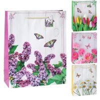 Миниатюра: Пакет подарочный 26*32*10см микс