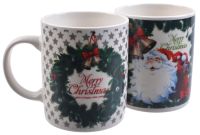 Миниатюра: Кружка новогодняя 380мл,керамика