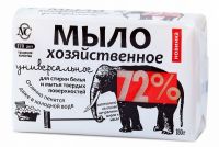 Миниатюра: Мыло хозяйственное 180гр 72% универсальное(слоник)