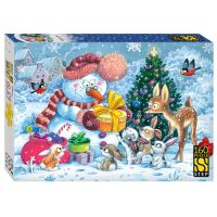 Миниатюра: Пазлы 160 элементов Снеговички и зайчата 34.5*24
