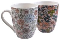 Миниатюра: Кружка 340мл фарфор Фантазия бочка (48)