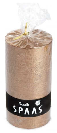 Миниатюра: Свеча столбик бронзовый 7*13см неароматизированная