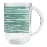 Миниатюра: Кружка 320мл стекло BRUSHMANIA METALLIC GREEN