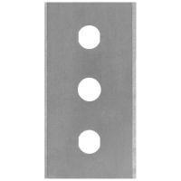 Миниатюра: Набор лезвий для скребка для чистки плит 5шт, сталь, двухсторон. заточка Mallony 