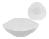 Миниатюра: Салатник 18см Белый треугольный стеклокерамика