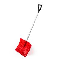 Миниатюра: Лопата для снега поликарбонат 470*375мм (L1335мм с черенком), ал. черенок с ручкой Комфорт микс
