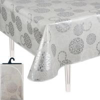 Миниатюра: Скатерть ПВХ с бейкой 135*110см Мажор