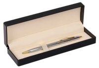 Миниатюра: Ручка подар. шар. Fiorenzo синяя,0,7мм,серебр.корп.,поворот.мех.,подар./к