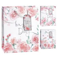 Миниатюра: Пакет подарочный 18*23*10см Цветы
