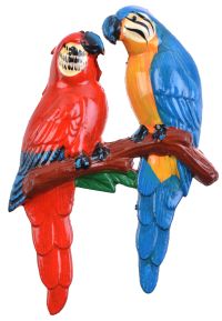 Миниатюра: Магнит Два попугая на ветке@