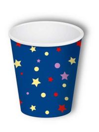Миниатюра: Стакан бум. Миленд Звёздочки и конфетти 250мл (6шт)