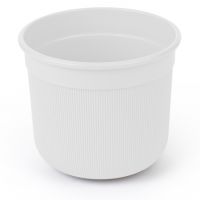 Миниатюра: Горшок для цветов пласт. 10л (275*275*245мм), с дренажной вставкой Сканди белый