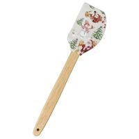 Миниатюра: Лопатка кулинарная силикон, дер.ручка JENNA дизайн Новый год. Снеговик