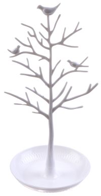 Миниатюра: Подставка для украшений ,птички белая 33 см