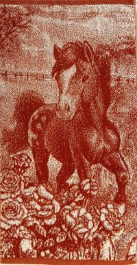 Миниатюра: Полотенце 30*60см Жеребенок 3Д рыжий Символ года 2026