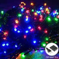 Миниатюра: Гирлянда светодиодная 9м 140 разноцветная 8 режимов