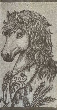 Миниатюра: Полотенце 30*60см Пони гаванна Символ года 2026