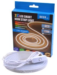 Миниатюра: Лента светодиодная гнущаяся Неон длина 2м, USB вход Цвет: холодный белый