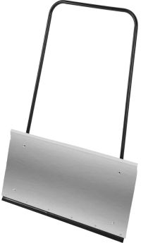 Миниатюра: Движок для снега (скрепер) оц. 750*410*1100мм, сталь рукоятка с эмал. покрытием, сталь планка