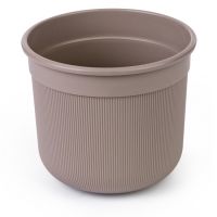 Миниатюра: Горшок для цветов пласт. 10л (275*275*245мм), с дренажной вставкой Сканди цвет какао