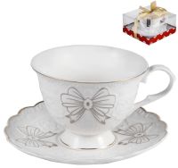 Миниатюра: Набор чайный 2пр 220мл фарфор под. упаковка Грация