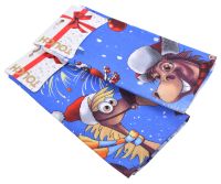 Миниатюра: Полотенце 45*60 вафельное на хангере Год лошади TOUCH