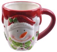 Миниатюра: Кружка 400 мл Снеговикновогодняя(под.упаковка)