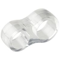 Миниатюра: Защита на ручку двери (стоппер) 2в1 (d15мм, d18мм) Рыжий кот прозрачный