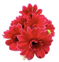 Миниатюра: Цветы искусственные Букет Гербера 7гол. 47см розовая пурпурная 24-7-4@