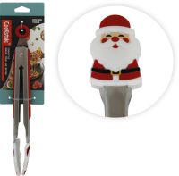 Миниатюра: Щипцы кулинарные (кухонные) силикон 26см, нерж. ручки Дед мороз