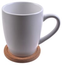 Миниатюра: Кружка 400 мл с подставкой под горячее в подарочной упаковке,керамика@