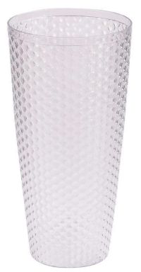 Миниатюра: Ваза для цветов пласт. 150*150*305мм Мозайка прозрачная (15)