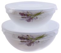 Миниатюра: Набор салатников с крышкой 2пр Лаванда