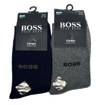 Миниатюра: Носки мужские 41-47р теплые (88% хлопок, 10% полиамид, 2% лайкра) ассортимент БОСС P955-21