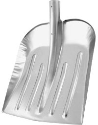 Миниатюра: Лопата для снега оц. 330*365мм, под черенок d40м, ребра жесткости Сибртех