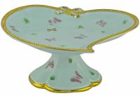 Миниатюра: Фруктовница 30,5см Бабочки на ножке в под. упаковке фарфор