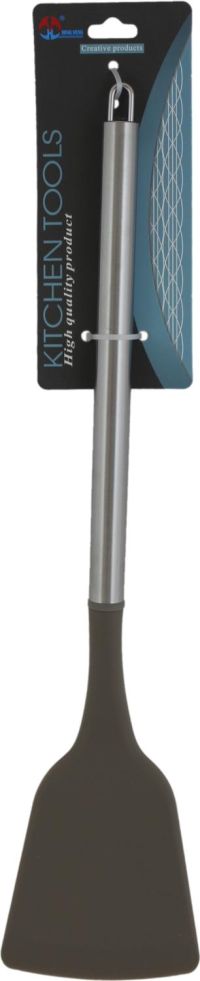 Миниатюра: Лопатка кулинарная силикон 34см, нерж. ручка
