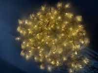 Миниатюра: Гирлянда-штора Звезды 8нитей h 90см/ширина 2,5м желтая  GSH-22*14*20