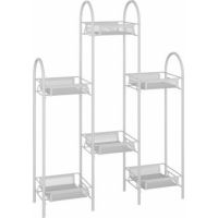 Миниатюра: Подставка для цветов 5полок 75,5*55*17см Лира 36 Белая