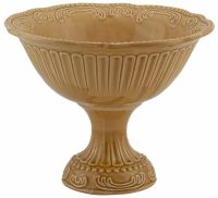 Миниатюра: Фруктовница 20см Бавария карамель, на ножке в под. упаковке фарфор