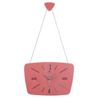Миниатюра: Часы настенные корпус тёмно-розовый+серебро Ретро Рубин