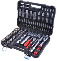 Миниатюра: Набор инструментов 108пр (головки, биты, трещотки, рукоятка, карданы, удлинители) в кейсе GREPP