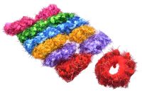 Миниатюра: Резинка для волос Рюшка с блестками микс набор 12шт@