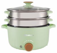 Миниатюра: Пароварка эл.100Вт 8в1 2часа зеленая SAKURA