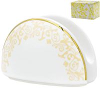 Миниатюра: Салфетница 12см DAMASK в под. упаковке фарфор