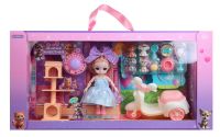 Миниатюра: Кукла 15см с акс. и питомцами, PVC, PP, ABS, 45х8х24 см