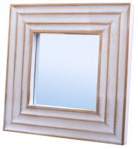 Миниатюра: Зеркало декоративное 25,5*25,5см Кале белый, QWERTY