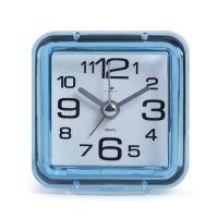 Миниатюра: Будильник 7*7*4см, кварц, корпус синий Классика