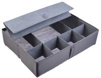 Миниатюра: Органайзер для хранения (белья) 44*34*11см, п/п, ткань оксфорд, 7 ячеек, складной Pitta